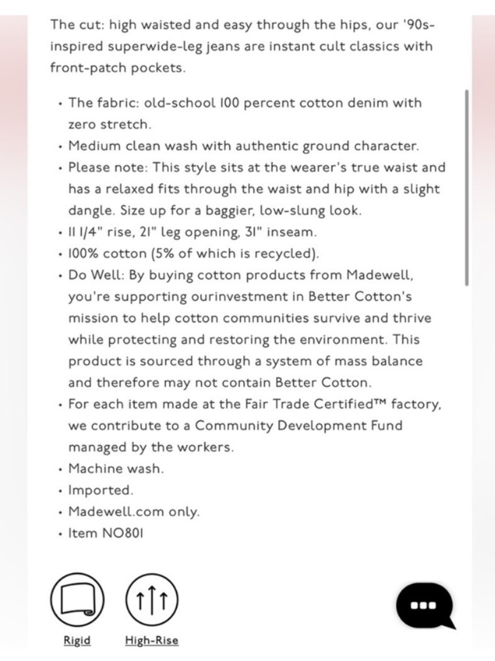 Madewell super wide leg jeans - Picture 4 of 4